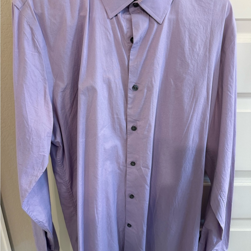 Express Men's Purple Dress Shirt